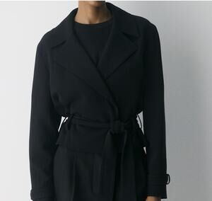 Babton/Aritzia Postage Trench Coat Black Size L